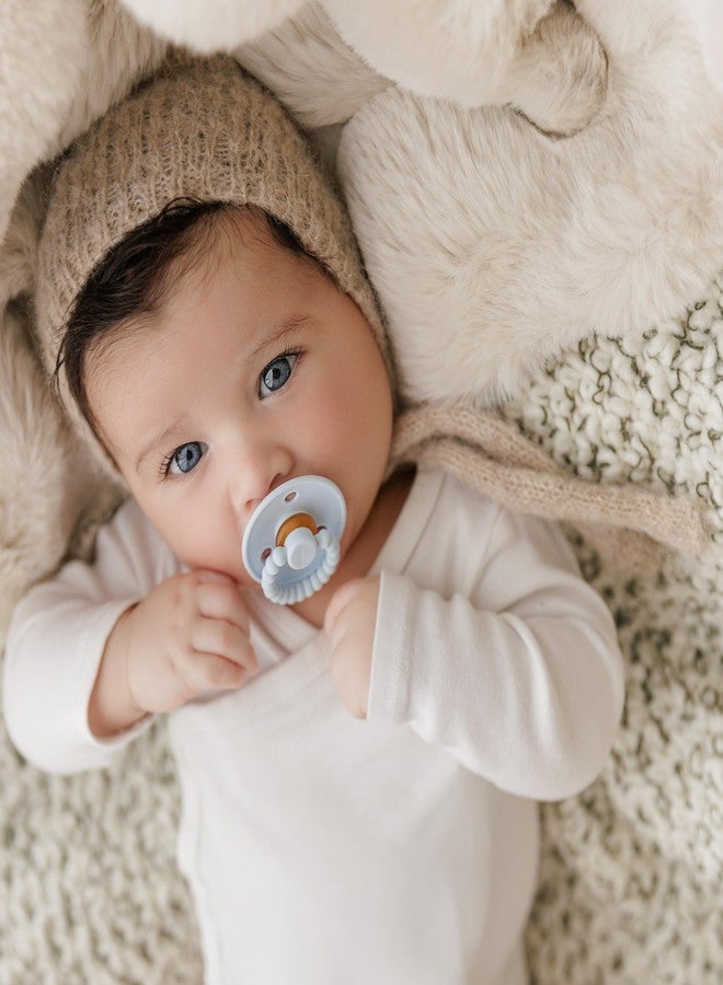 Bleu La La Luladream Pacifier - Natural Rubber Nipple - Soft Teething Handle - for Infants Baby's and Toddlers, 0-18 Months (Sky Blue + Ash Blue) - Image 5